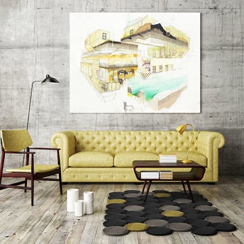 Levels | Drawings by Alyssa Dennis. Item composed of canvas