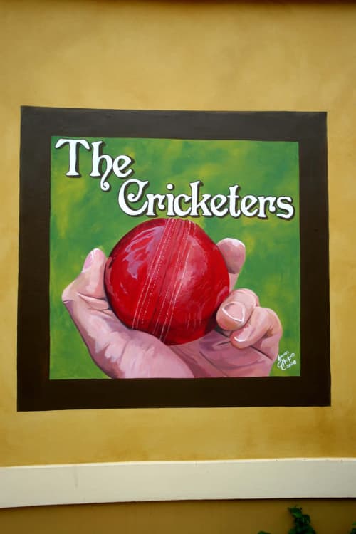 The Cricketers | Murals by Fran Halpin Art. Item made of synthetic