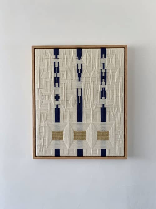 Render 012 | Wall Sculpture in Wall Hangings by Anita Meades. Item made of wood with wool works with minimalism & contemporary style