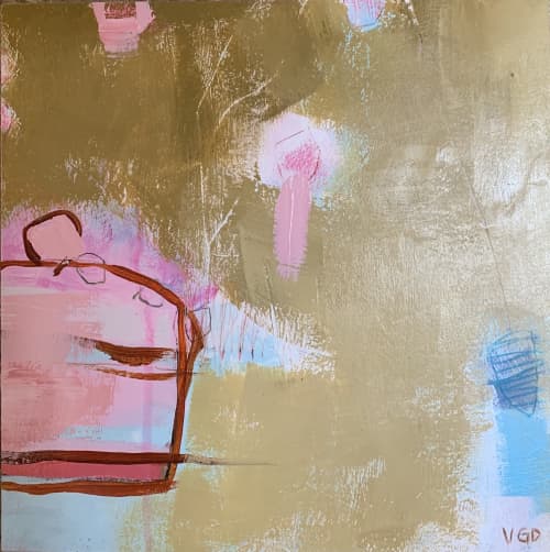 Valley of the cakes - 2022 | Oil And Acrylic Painting in Paintings by Vikki Drummond. Item composed of wood & paper