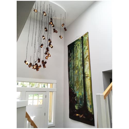 Tree Lined Path | Tapestry in Wall Hangings by Luke Haynes. Item made of fabric
