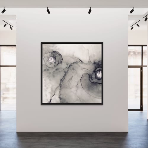 Blooms-BWL1 Canvas Print | Prints by MELISSA RENEE fieryfordeepblue  Art & Design. Item made of canvas works with minimalism & contemporary style