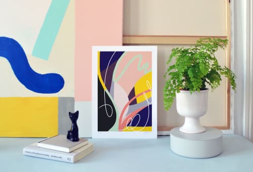 "Botanical Garden 1" signed art print - Size: A3 | Prints by Jilli Darling. Item made of paper