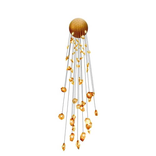 BS5025 BEGOR | Chandeliers by alanmizrahilighting | New York in New York. Item made of brass with glass