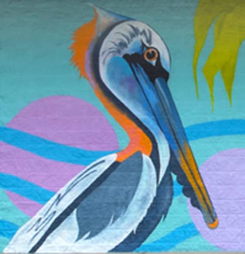 Jetty iOT Mural | Street Murals by Cindy Mathis Murals and Fine Art. Item made of synthetic