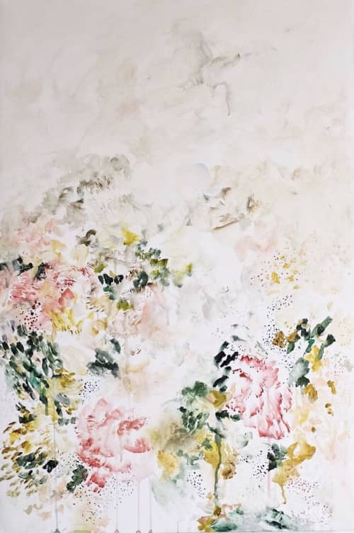 Arda (24" X 36") | Oil And Acrylic Painting in Paintings by Emily Tingey | Private Residence, Ann Arbor MI in Ann Arbor. Item composed of canvas and synthetic