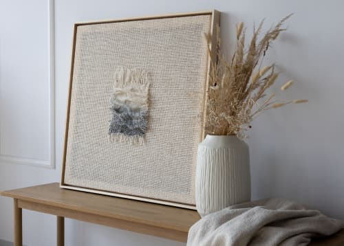 Aestus - Handwoven 3D Framed Textile Sculpture | Wall Sculpture in Wall Hangings by Lale Studio & Shop. Item composed of wool