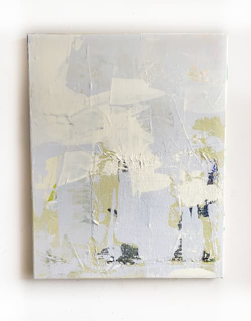 "Small Gray Texture" Original Painting | Oil And Acrylic Painting in Paintings by Jessalin Beutler. Item made of canvas compatible with contemporary style