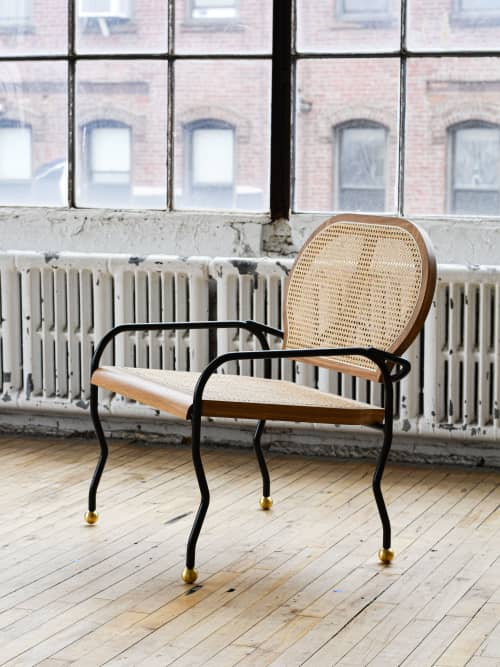 Doña Lounge Chair | Chairs by Cheyenne Concepcion. Item composed of oak wood & steel