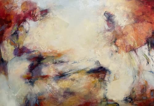 Journey Beyond the Lucid Veil | Mixed Media in Paintings by AnnMarie LeBlanc. Item compatible with contemporary and modern style