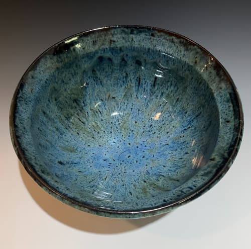 Cosmic Serving Bowl | Dinnerware by Bikki Stricker. Item composed of stoneware