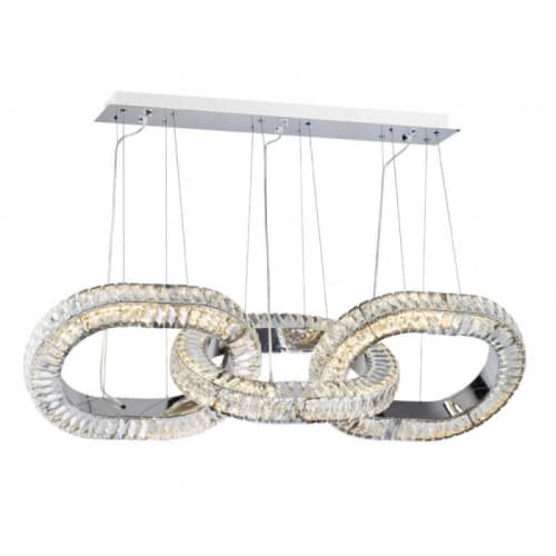WM2052 LINK LINEAR | Chandeliers by alanmizrahilighting | New York in New York. Item made of metal with glass