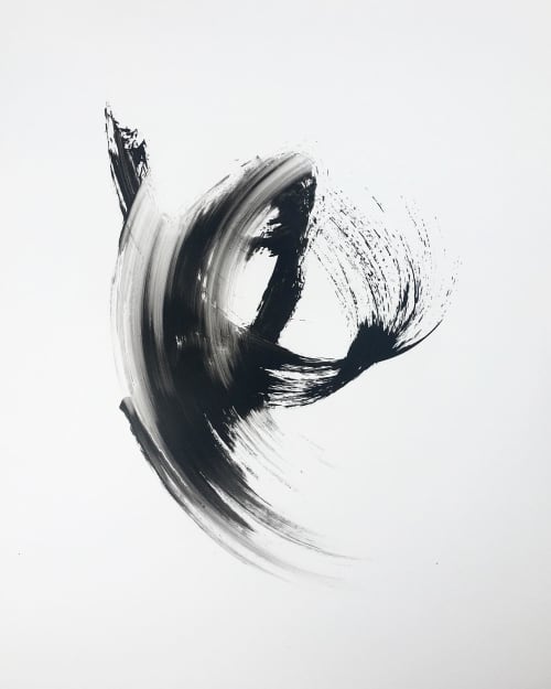 Monad | Oil And Acrylic Painting in Paintings by Misty Hughes. Item composed of synthetic