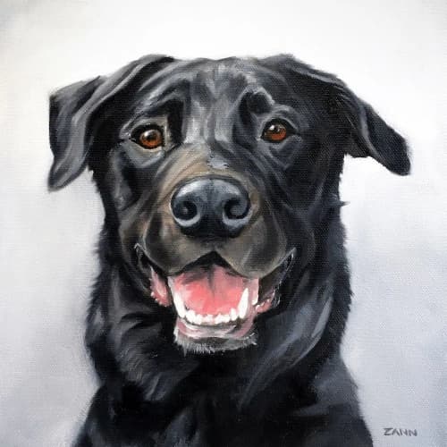 Custom Dog Portrait Paintings in Oil by Paws By Zann Pet Portraits