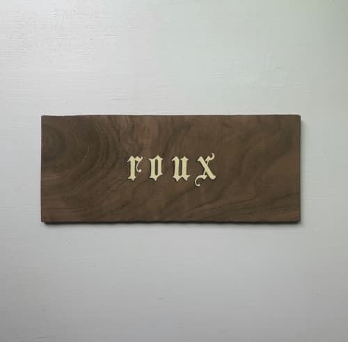 Custom Name Sign | Signage by Paper Cliché. Item composed of wood