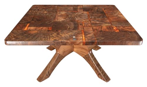 Fractillion | Coffee Table in Tables by Cline Originals. Item composed of walnut compatible with boho and mid century modern style