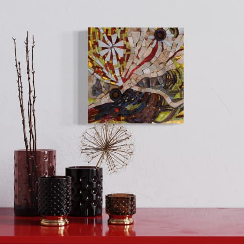 Pensacola Relics Revived mosaic | Wall Sculpture in Wall Hangings by Gila Mosaics Studio. Item made of ceramic & glass compatible with contemporary style