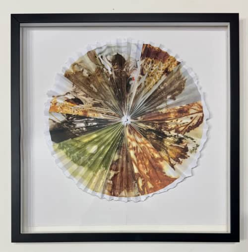 Patina - Pleated Tale Series, paper sculpture | Mixed Media by Ellen Schiffman