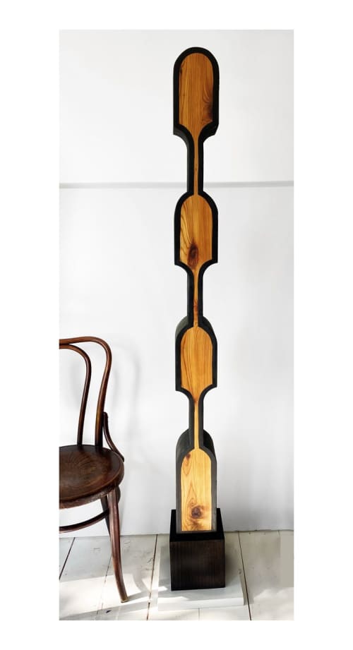 Untitled 90 | Sculptures by Neshka Krusche. Item composed of wood in minimalism or mid century modern style