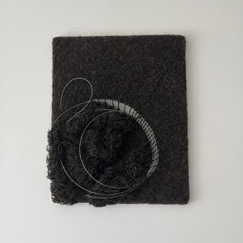 Wall tapestry Remain | Wall Hangings by Yulia Tishchenko. Item made of wood with cotton works with minimalism & contemporary style