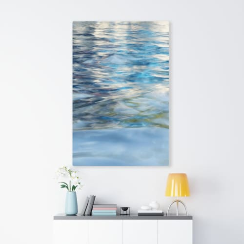 Water 10216 | Oil And Acrylic Painting in Paintings by Rica Belna. Item composed of wood & canvas