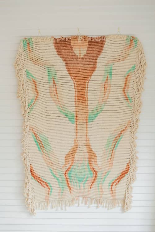 With The Mesa - Large Macrame Wall Hanging | Wall Hangings by Demi Kahn Art. Item composed of cotton & fiber