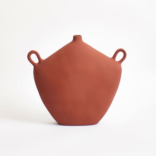 Maria Vessel - Brick | Vase in Vases & Vessels by Project 213A. Item composed of stoneware compatible with contemporary style