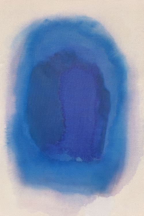 CONVERSATION IN COBALT original painting | Mixed Media in Paintings by Stacey Warnix Studio. Item made of canvas works with contemporary & transitional style