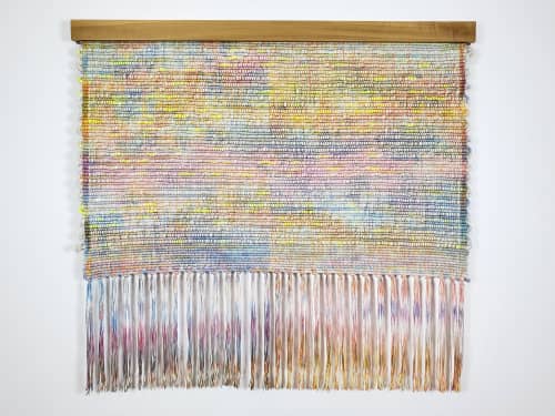 Linen Fringe III | Tapestry in Wall Hangings by Jessie Bloom. Item composed of cotton in boho or contemporary style