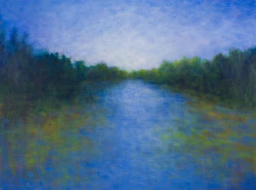 Wednesday on the Russian River original landscape painting | Oil And Acrylic Painting in Paintings by Victoria Veedell. Item composed of synthetic in coastal style