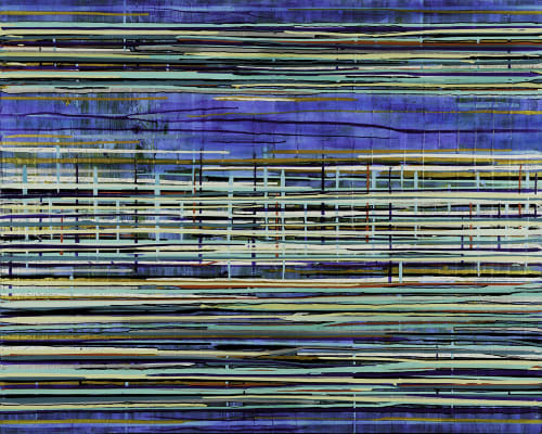 Mending Fences | Oil And Acrylic Painting in Paintings by Kari Souders. Item made of canvas works with contemporary & coastal style