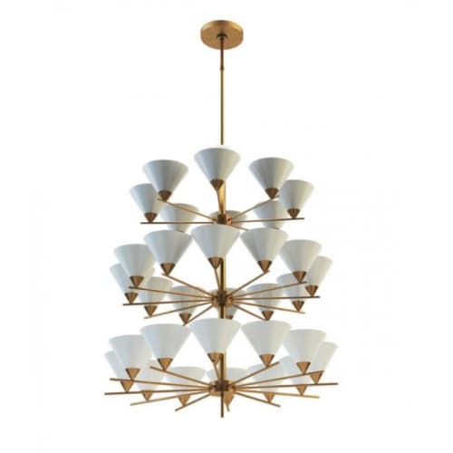 SJ2091 CLEO CHANDELIER | Chandeliers by alanmizrahilighting | New York in New York. Item made of brass