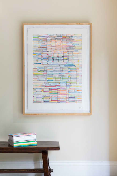 Médium painting for family residence | Oil And Acrylic Painting in Paintings by Johanna Boccardo. Item composed of paper and synthetic