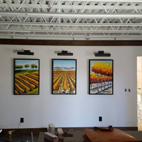 Series of paintings installation for Ellijay River Vineyards | Oil And Acrylic Painting in Paintings by Lisa Elley ART | Ellijay River in Ellijay. Item composed of canvas