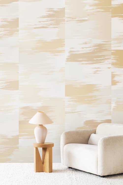 Mirage Grasscloth - Gold | Murals by Emma Hayes. Item compatible with minimalism and contemporary style