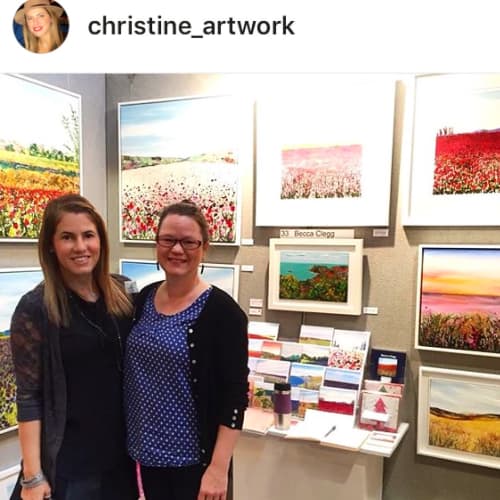 Landmark Art Fair | Oil And Acrylic Painting in Paintings by Becca Clegg | Landmark Arts Centre in Teddington. Item made of synthetic