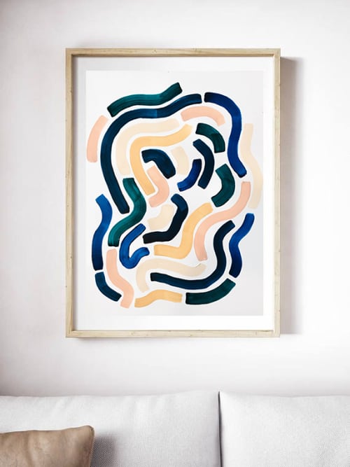 "drifting" | Oil And Acrylic Painting in Paintings by caitlin carney. Item composed of paper & synthetic