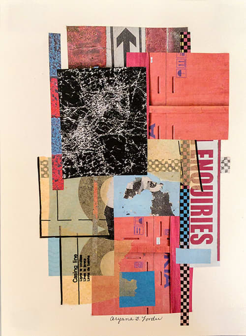 "Something in the Air" | Mixed Media by Aryana B. Londir. Item made of paper works with minimalism & contemporary style
