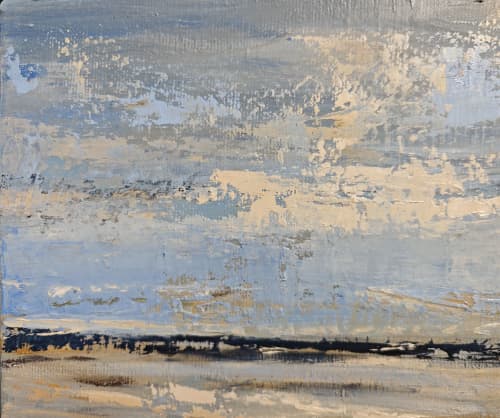 Norman beach 2 | Oil And Acrylic Painting in Paintings by Sophie DUMONT.. Item composed of canvas in contemporary or japandi style