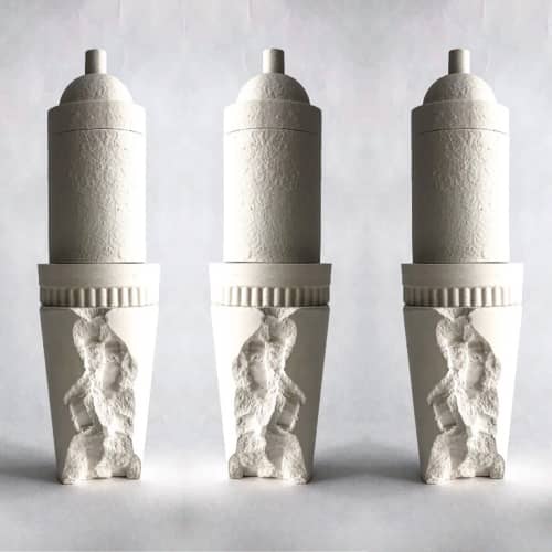 Moth To A Flame | Vase in Vases & Vessels by Natascha Madeiski. Item composed of ceramic