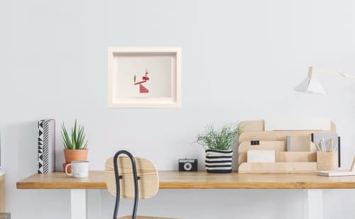 Vacation 7 (framed) | Mixed Media by Dyanna Dimick (DYD ART). Item composed of paper in contemporary style