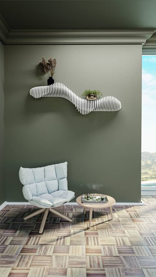 Parametric shelf decor | Shelving in Storage by ZDS. Item composed of wood compatible with minimalism and contemporary style