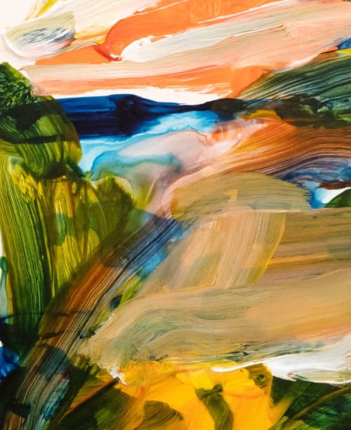 When You Laughed | Oil And Acrylic Painting in Paintings by Hope Bainbridge Art. Item composed of paper & synthetic