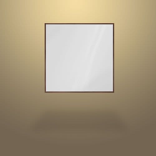 LAW Square mirror | Decorative Objects by Ivar London | Custom. Item composed of walnut in contemporary or eclectic & maximalism style