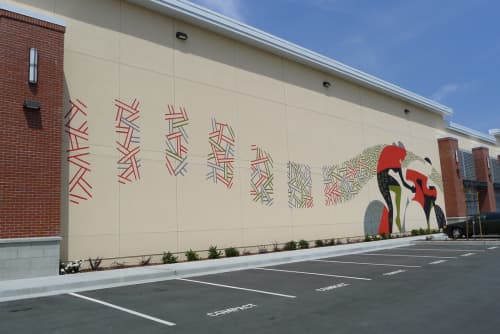 Sports Mural | Street Murals by Martin Webb | DICK'S Sporting Goods in Santa Rosa. Item made of synthetic