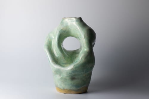 freeform vessel 34 | Vase in Vases & Vessels by Ashley Perez. Item made of ceramic works with minimalism & contemporary style