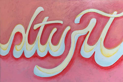 Alternate Truth | Oil And Acrylic Painting in Paintings by Judith Mayer. Item made of synthetic