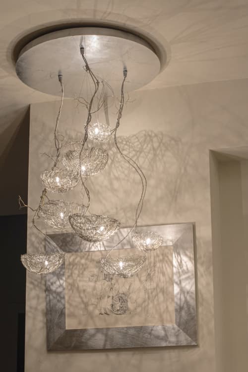 Nest 8 | Chandeliers by F+M FOS - Anna Maria Fragiskos Bitros. Item made of copper compatible with modern style