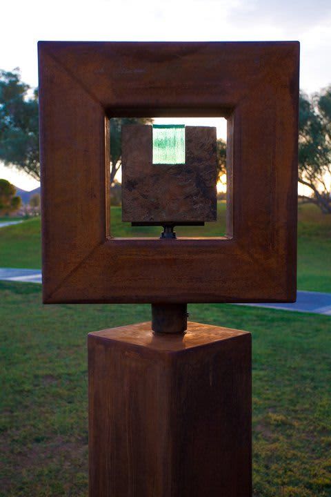 Unity | Public Sculptures by Brian Schader. Item made of steel & stone