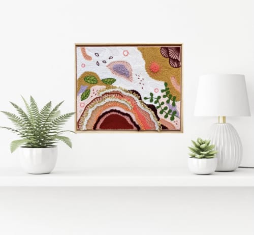 Morning Walk | Tapestry in Wall Hangings by Pi Williams. Item composed of linen